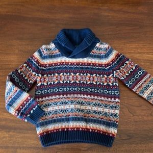 Aran knit boys sweater